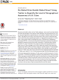 Cover page: Do Global Cities Enable Global Views? Using Twitter to Quantify the Level of Geographical Awareness of U.S. Cities