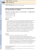 Cover page: Emotion Regulation Moderates the Risk Associated With the 5-HTT Gene and Stress in Children