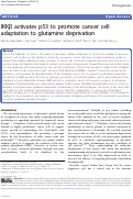 Cover page: IKKβ activates p53 to promote cancer cell adaptation to glutamine deprivation