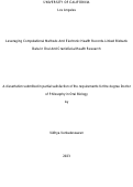 Cover page: Leveraging Computational Methods And Electronic Health Records-Linked Biobank Data In Oral And Craniofacial Health Research