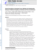 Cover page: Neural Reactivity to Emotional Faces May Mediate the Relationship Between Childhood Empathy and Adolescent Prosocial Behavior