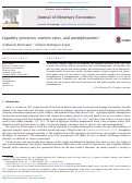 Cover page: Liquidity provision, interest rates, and unemployment