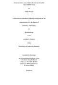 Cover page: Characteristics associated with self-rated health: The CARDIA Study