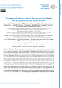 Cover page: The export of African mineral dust across the Atlantic and its impact over the Amazon Basin