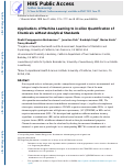 Cover page: Applications of Machine Learning to In Silico Quantification of Chemicals without Analytical Standards