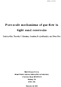 Cover page: Pore-scale mechanisms of gas flow in tight sand reservoirs