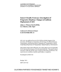 Cover page: Sensor-Friendly Freeways: Investigation of Progressive Roadway Changes to Facilitate Deployment of AHS