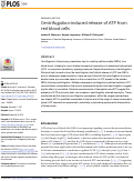 Cover page: Centrifugation-induced release of ATP from red blood cells