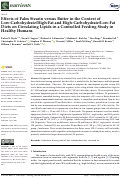 Cover page: Effects of Palm Stearin versus Butter in the Context of Low-Carbohydrate/High-Fat and High-Carbohydrate/Low-Fat Diets on Circulating Lipids in a Controlled Feeding Study in Healthy Humans