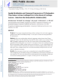 Cover page: Spatial distribution and temporal progression of T2 relaxation time values in knee cartilage prior to the onset of cartilage lesions – data from the Osteoarthritis Initiative (OAI)