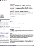 Cover page: Association between smoking history and optical coherence tomography angiography findings in diabetic patients without diabetic retinopathy