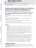 Cover page: Parenting and Preschooler TV Viewing in Low-Income Mexican Americans