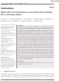 Cover page: Shake‐table test performance of an inertial force‐limiting floor anchorage system