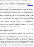 Cover page: Forced transnationalism: transnational coping strategies and gendered stigma among Jamaican deportees