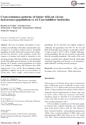 Cover page: Cross-resistance patterns of winter wild oat (Avena ludoviciana) populations to ACCase inhibitor herbicides