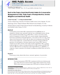 Cover page: Back to the future: restricted protein intake for conservative management of CKD, triple goals of renoprotection, uremia mitigation, and nutritional health