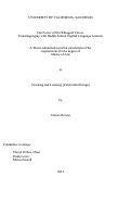 Cover page: The Power of Our Bilingual Voices : Translanguaging with Middle School English Language Learners