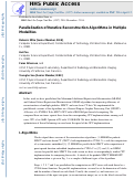 Cover page: Parallelization of Iterative Reconstruction Algorithms in Multiple Modalities