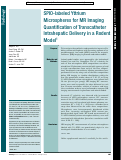 Cover page: SPIO-labeled Yttrium Microspheres for MR Imaging Quantification of Transcatheter Intrahepatic Delivery in a Rodent Model.