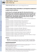 Cover page: Enteral Feeding during Indomethacin and Ibuprofen Treatment of a Patent Ductus Arteriosus