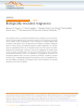 Cover page: Biologically encoded magnonics