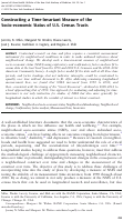 Cover page: Constructing a Time-Invariant Measure of the Socio-economic Status of U.S. Census Tracts