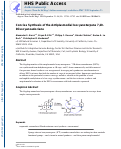 Cover page: Concise Synthesis of the Antiplasmodial Isocyanoterpene 7,20‐Diisocyanoadociane