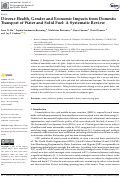 Cover page: Diverse Health, Gender and Economic Impacts from Domestic Transport of Water and Solid Fuel: A Systematic Review