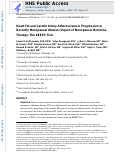 Cover page: Heart fat and carotid artery atherosclerosis progression in recently menopausal women: impact of menopausal hormone therapy: The KEEPS trial.