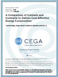 Cover page: A Comparison of Contests and Contracts to Deliver Cost-Effective Energy Conservation