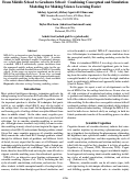 Cover page: From Middle School to Graduate School: Combining Conceptual and Simulation Modeling for Making Science Learning Easier