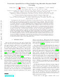 Cover page: Uncertainty quantification of mass models using ensemble Bayesian model averaging