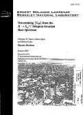 Cover page: Determining vbar Vub vbar from the B bar -&gt; Xul(Nu bar) Dileption Invari ant Mass Spectrum