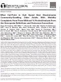 Cover page: What Cut-Point in Gait Speed Best Discriminates Community-Dwelling Older Adults With Mobility Complaints From Those Without? A Pooled Analysis From the Sarcopenia Definitions and Outcomes Consortium