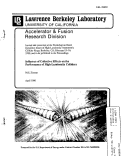 Cover page: Influence of Collective Effects on the Performance of High-Luminosity Colliders