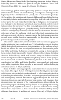 Cover page: Native Historians Write Back: Decolonizing American Indian History. Edited by Susan A. Miller and James Riding In.