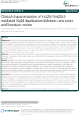 Cover page: Clinical characterization of int22h1/int22h2-mediated Xq28 duplication/deletion: new cases and literature review