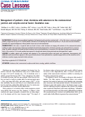 Cover page: Management of pediatric clival chordoma with extension to the craniocervical junction and occipito-cervical fusion: illustrative case.