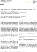 Cover page: Daily burned area and carbon emissions from boreal fires in Alaska