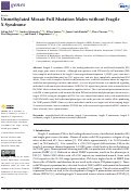 Cover page: Unmethylated Mosaic Full Mutation Males without Fragile X Syndrome
