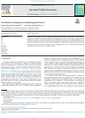 Cover page of A toolkit for setting and evaluating price floors