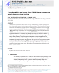 Cover page: Extracting allelic read counts from 250,000 human sequencing runs in Sequence Read Archive