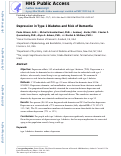 Cover page: Depression in type 1 diabetes and risk of dementia