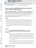 Cover page: Access to and Use of Health Care Services Among Latinos in East Los Angeles and Boyle Heights