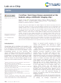 Cover page: CoreView: fresh tissue biopsy assessment at the bedside using a millifluidic imaging chip