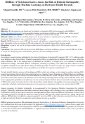 Cover page: DRRisk: A Web-based tool to Assess the Risk of Diabetic Retinopathy through Machine Learning on Electronic Health Records.