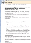 Cover page: Methicillin‐Resistant Staphylococcus aureus Burden in Nursing Homes Associated with Environmental Contamination of Common Areas