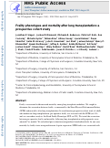 Cover page: Frailty phenotypes and mortality after lung transplantation: A prospective cohort study.