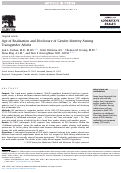 Cover page: Age of Realization and Disclosure of Gender Identity Among Transgender Adults