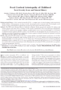 Cover page: Focal Cerebral Arteriopathy of Childhood